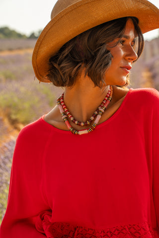 Ensemble MARLO rouge