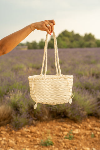 Mini sac TRESSÉ blanc