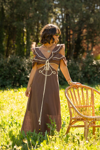 Robe SUZANNE chocolat