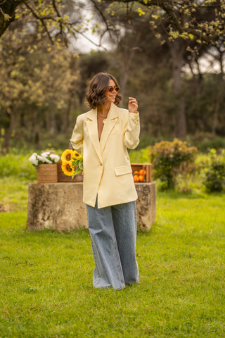 Blazer ASYMÉTRIQUE jaune
