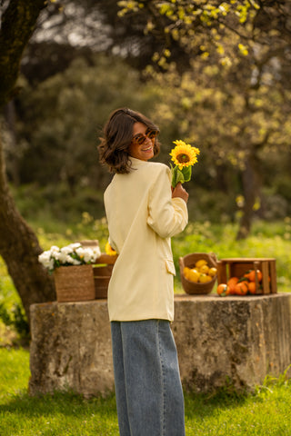 Blazer ASYMÉTRIQUE jaune
