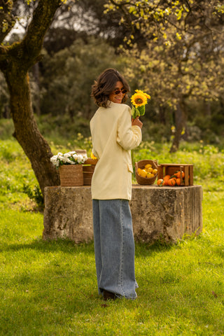 Blazer ASYMÉTRIQUE jaune