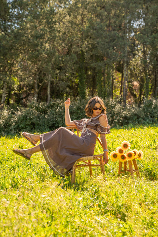 Robe SUZANNE chocolat