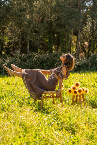 Robe SUZANNE chocolat