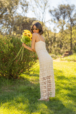 Robe longue crochet