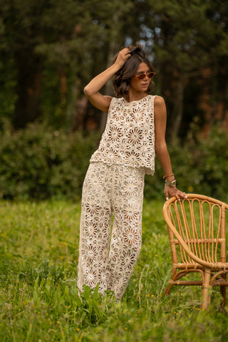 Ensemble en crochet & sequins