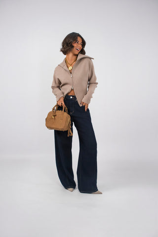Gilet ZIP beige