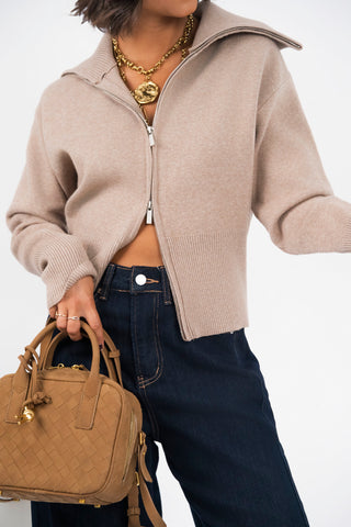 Gilet ZIP beige