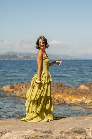 Robe OZERA vert (Pré-commande)