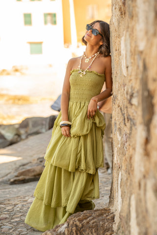 Robe OZERA vert (Pré-commande)