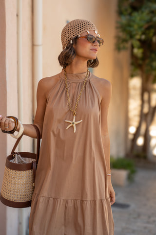 Robe POPELINE camel