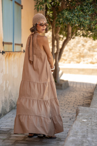 Robe POPELINE camel