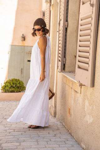 Robe POPELINE blanc