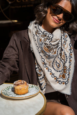 Écharpe BANDANA beige
