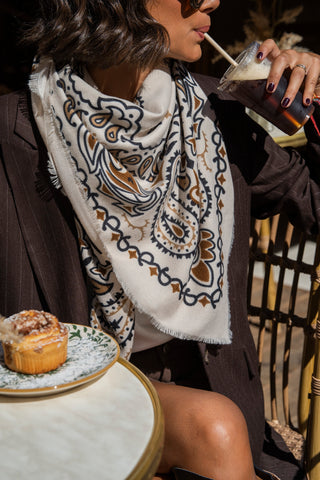Écharpe BANDANA beige