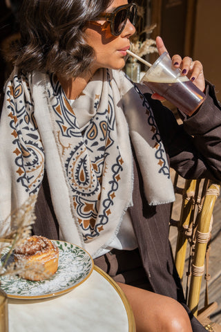 Écharpe BANDANA beige