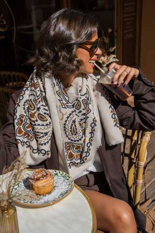 Écharpe BANDANA beige