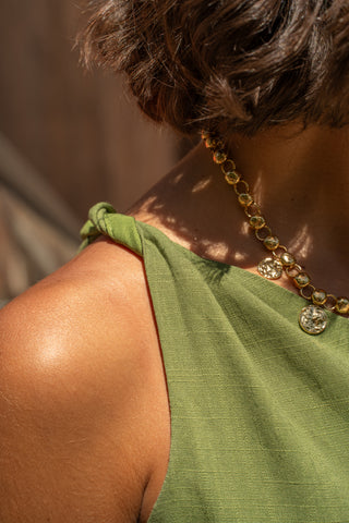 Robe ESMÉE vert olive