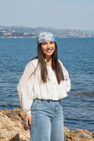 Foulard IMPRIMÉ bleu