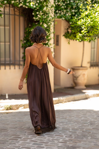 Robe JENNA chocolat