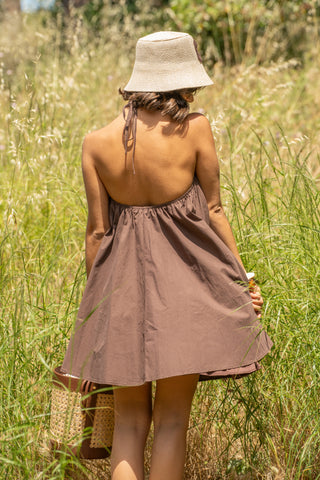 Robe SHELL courte chocolat
