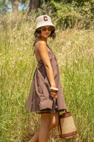 Robe SHELL courte chocolat