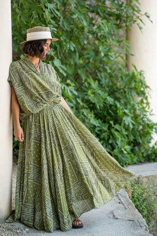 Blouse BANDANA vert