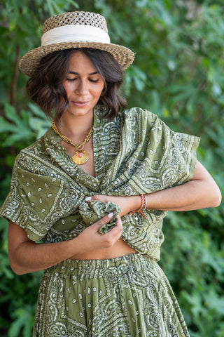 Blouse BANDANA vert