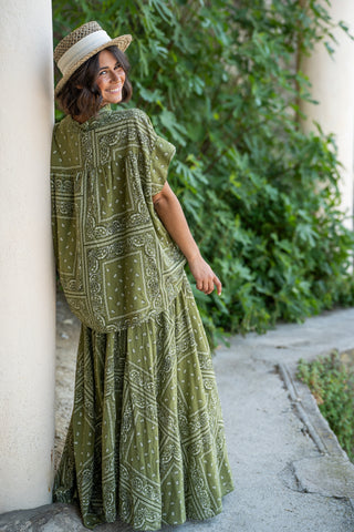 Blouse BANDANA vert