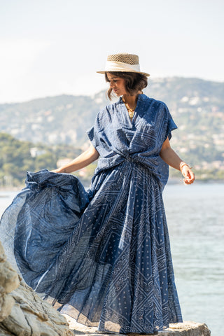 Blouse BANDANA bleu