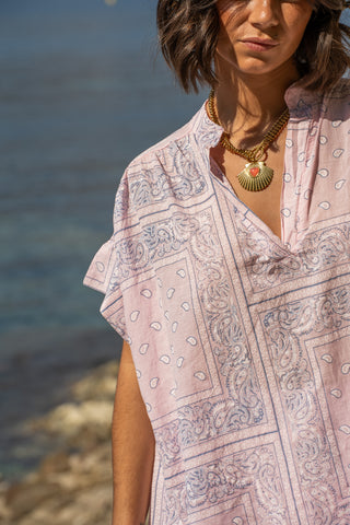 Blouse BANDANA rose