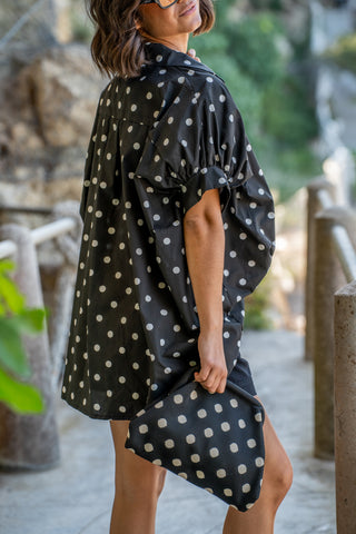 Chemise POPPY à pois blanc