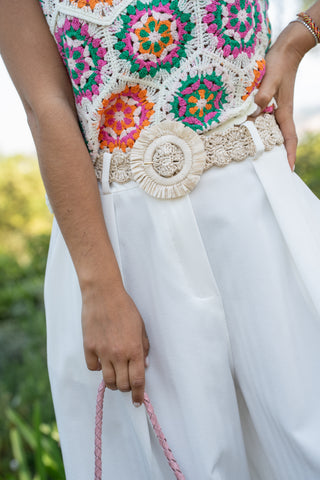 Ceinture RAPHIA beige