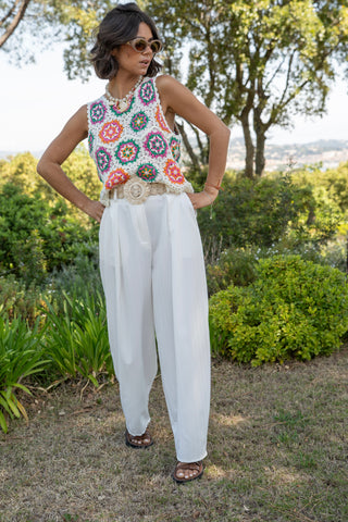 Pantalon BALLON blanc