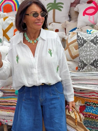Chemise CACTUS en gaze de coton