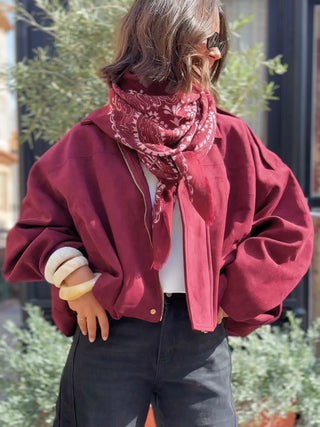 Écharpe BANDANA bordeaux