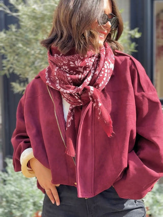 Écharpe BANDANA bordeaux