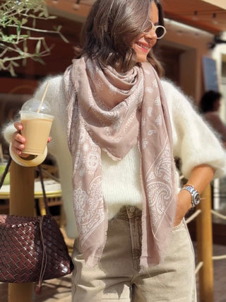 Écharpe BANDANA taupe