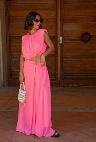 Ensemble ARIA rose fluo