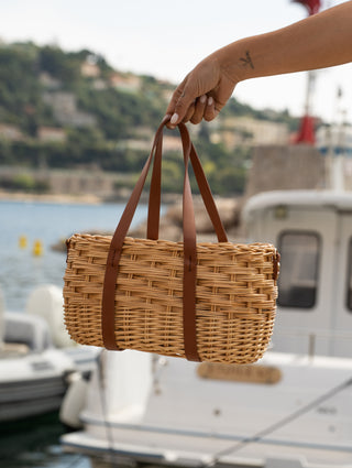Panier en osier chocolat