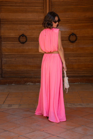 Ensemble ARIA rose fluo