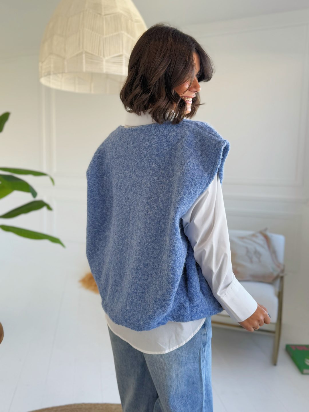 Veste EMILIE bleu ciel – Image 3