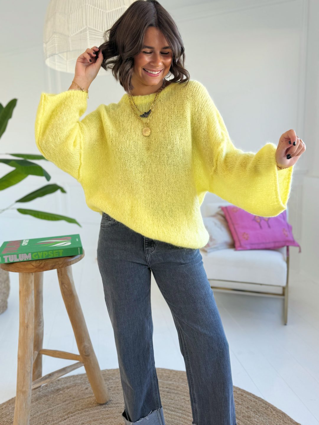 Pull PASTEL jaune – Image 2