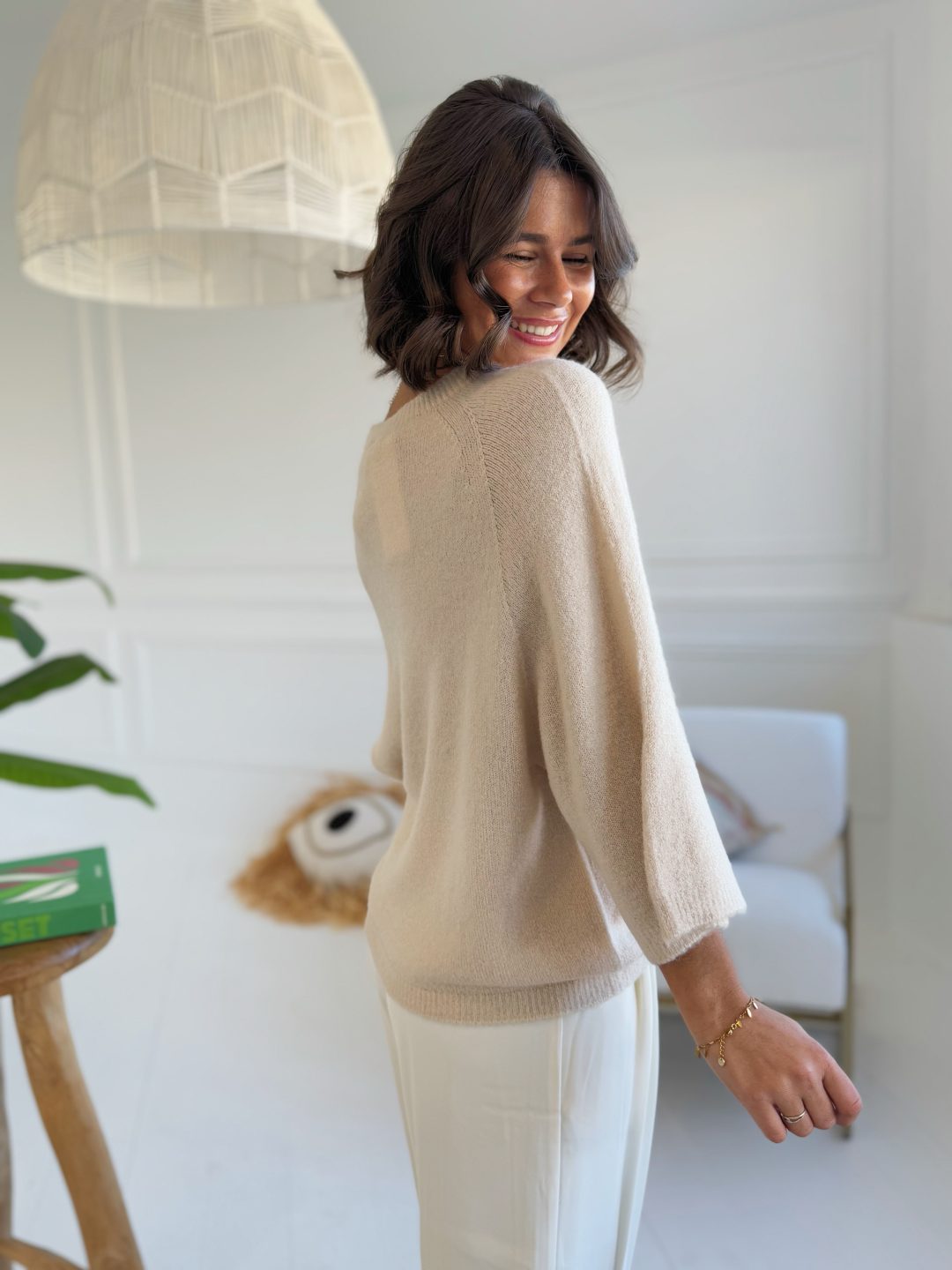 Pull DOUCEUR beige – Image 2