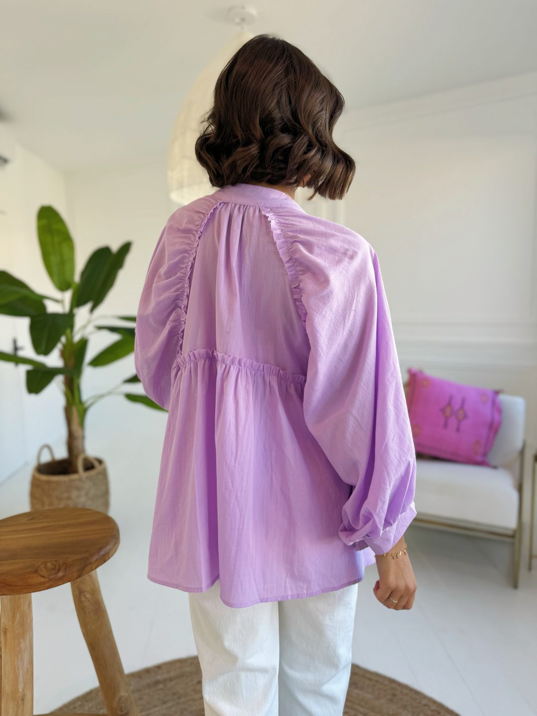 Blouse ROMANE parme – Image 2