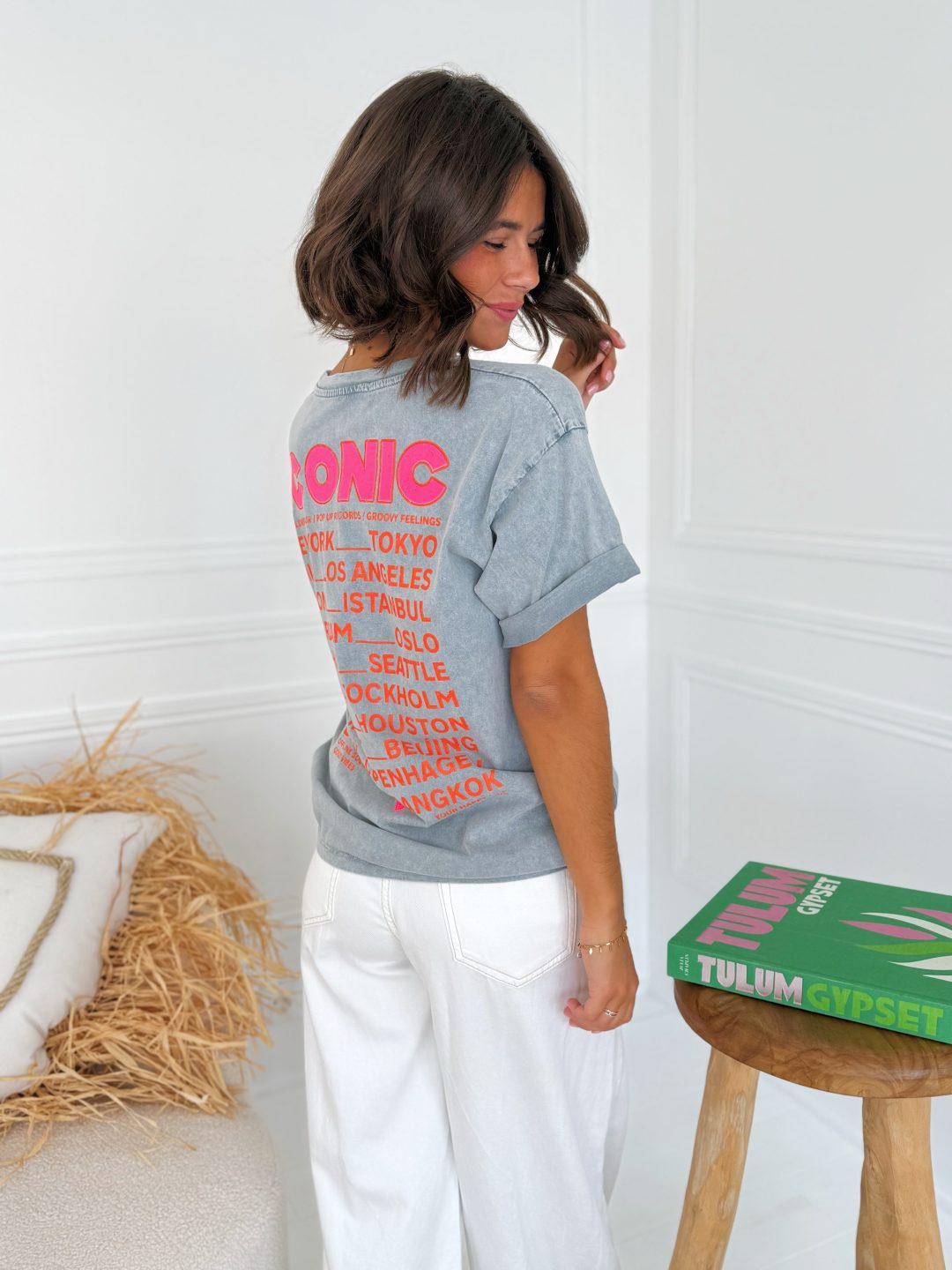 Tee-shirt ICONIC gris clair – Image 3