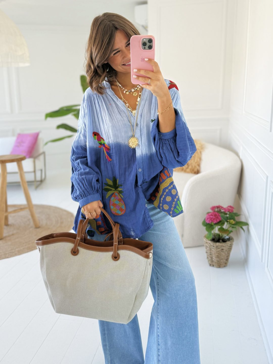 Chemise TIE&DYE bleu – Image 3