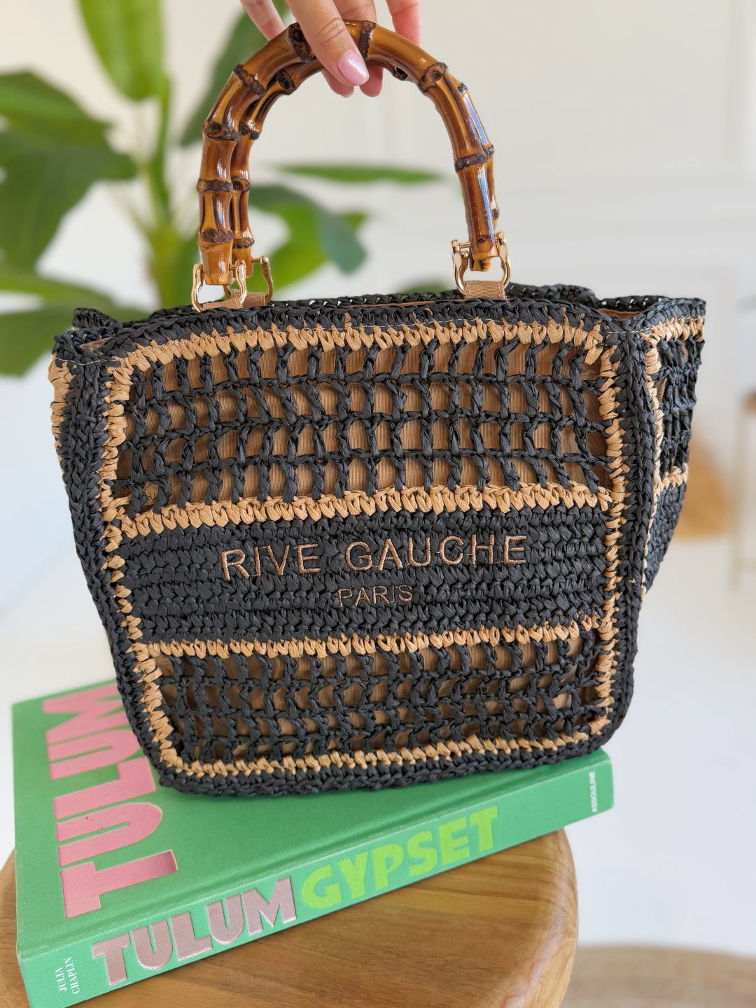 Sac RIVE GAUCHE fond noir – Image 2