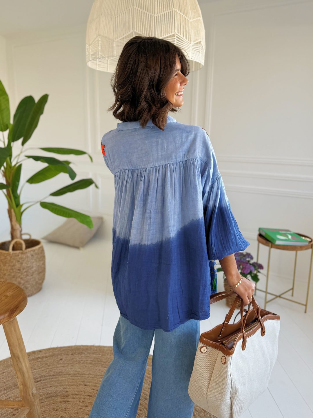 Chemise TIE&DYE bleu – Image 5