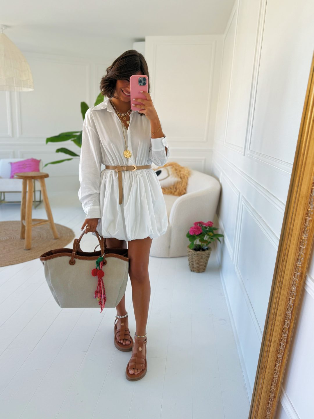 Robe chemise MILOS blanche